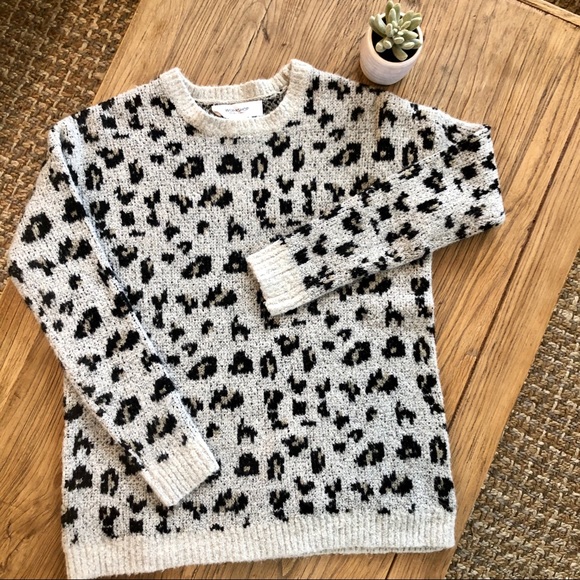 Workshop Republic Clothing Sweaters - Workshop Republic Clothing Cheetah Leopard Sweater